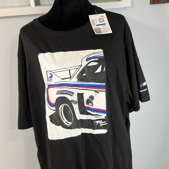 Puma BMW M Motorsport Statement Graphic Men's T-shirt 533322 Sz XL Cotton BNWT - Picture 2 of 6